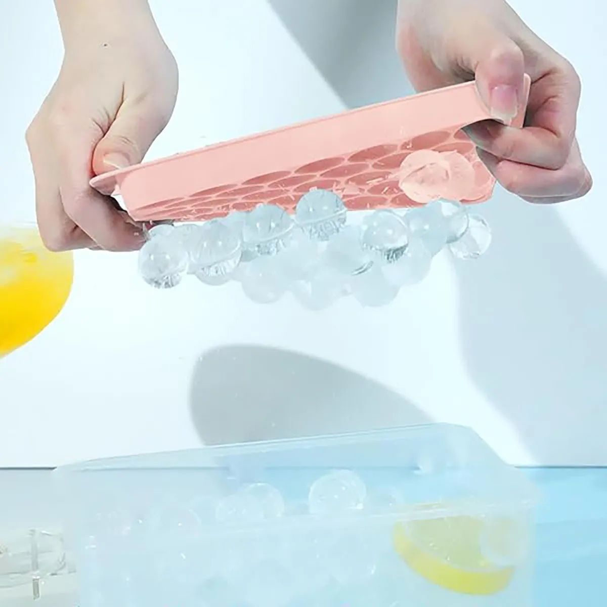 Spherical Ice Tray with Lid & Bin 7