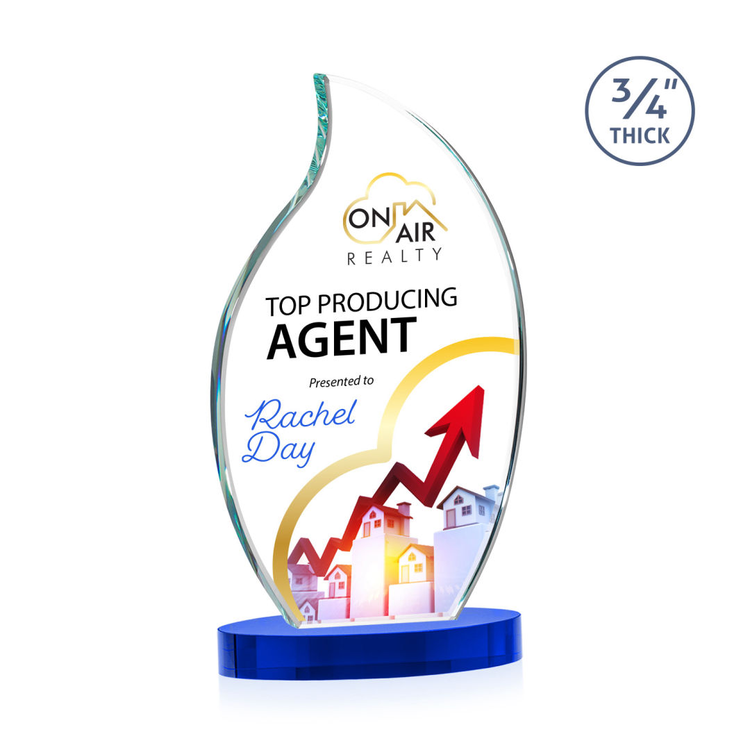 Croydon VividPrint™ Award on Alberton Base - Blue