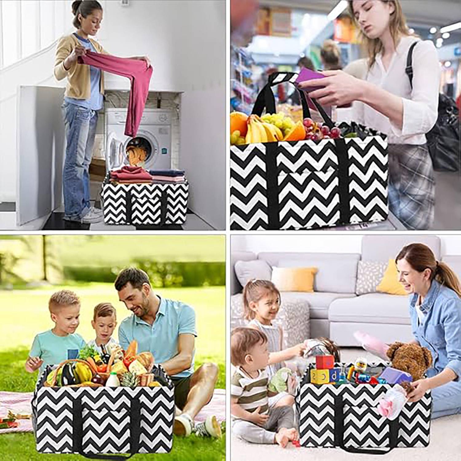 Large capacity foldable multifunctional portable handbag 10