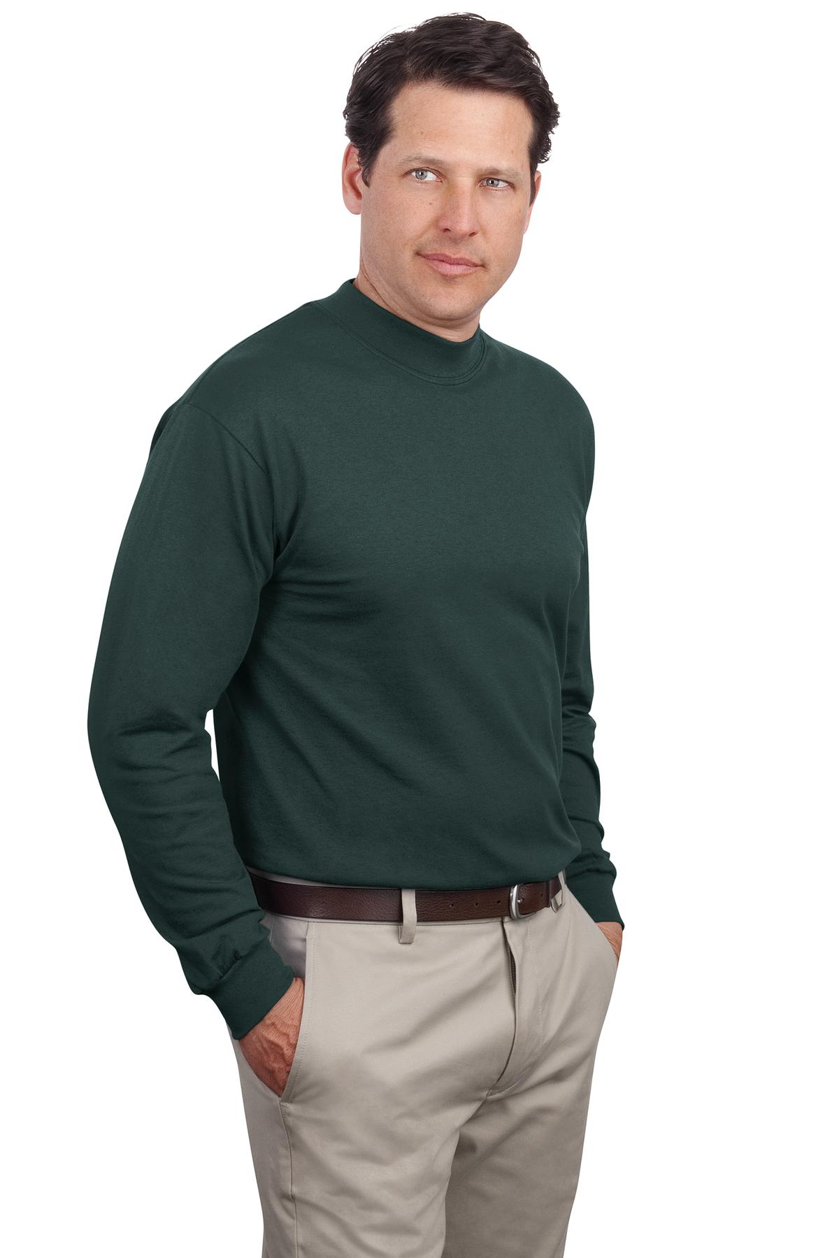 Port & Co Essential Mock Turtleneck. PC61M 11