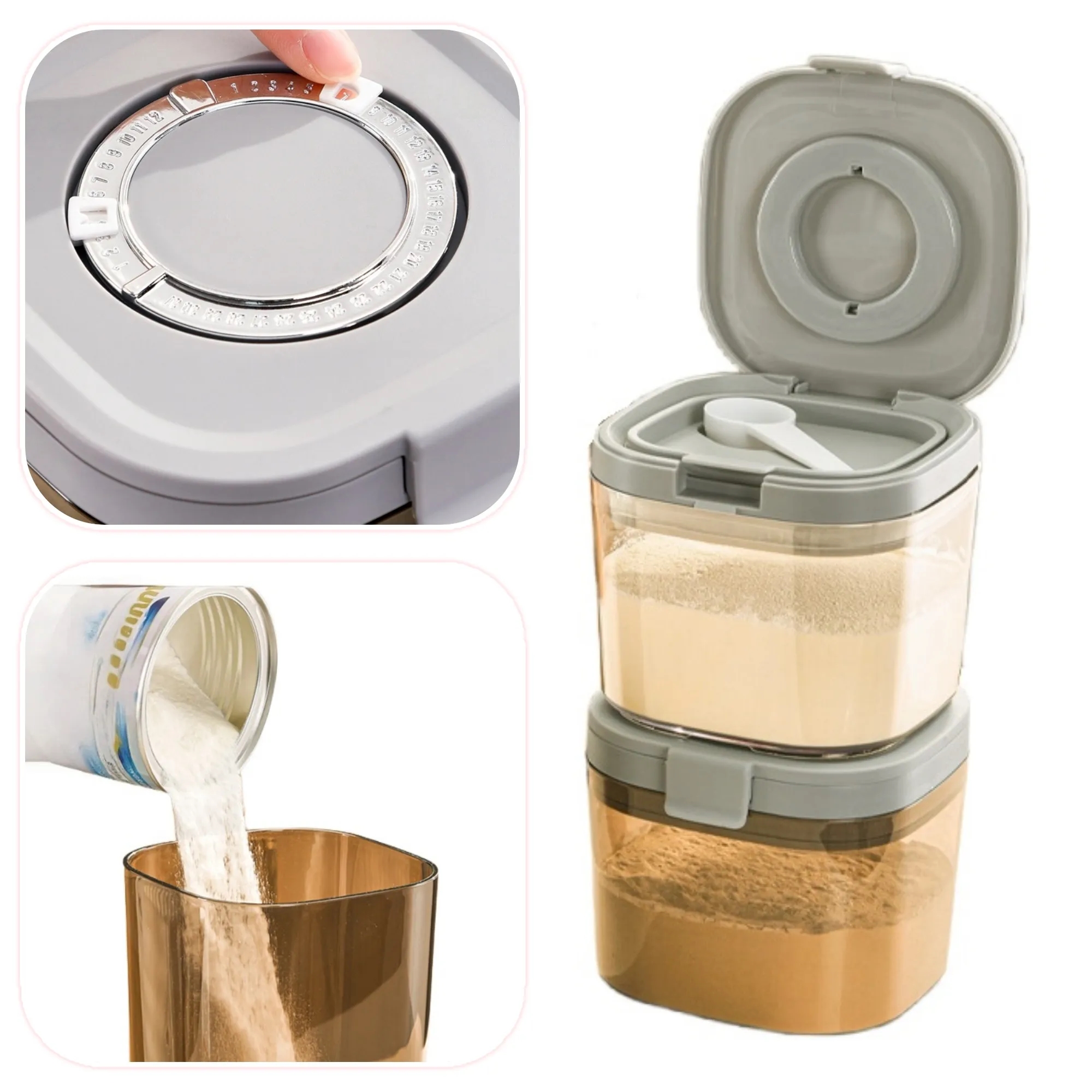 Powdered Milk Canister Food Storage Container 2