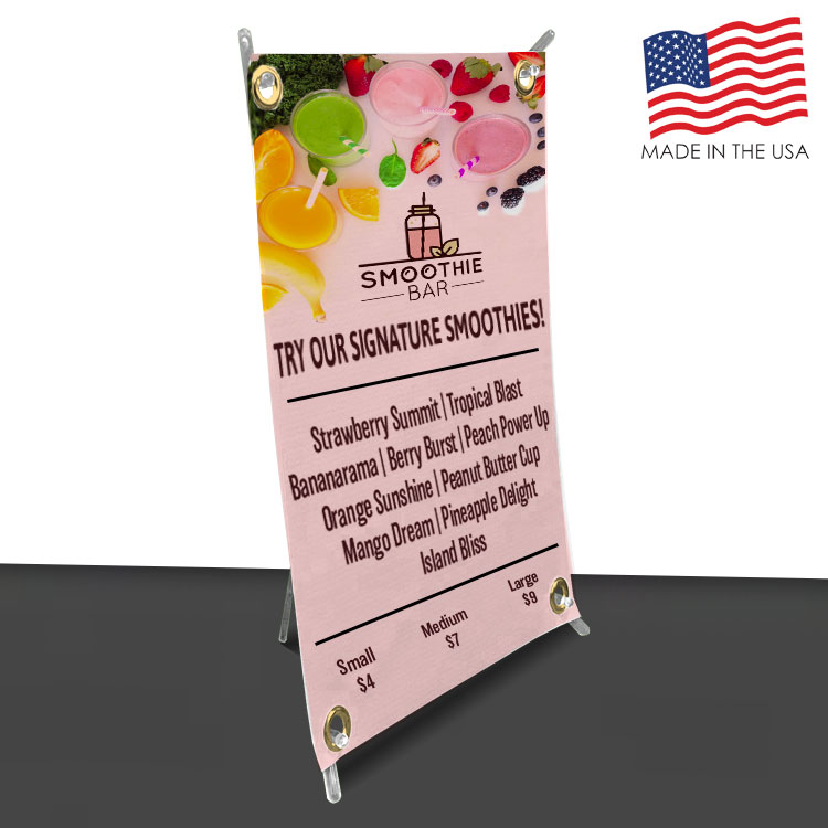8 in. x 11 in. Table Top X-Stand Banner (Full Color) 5