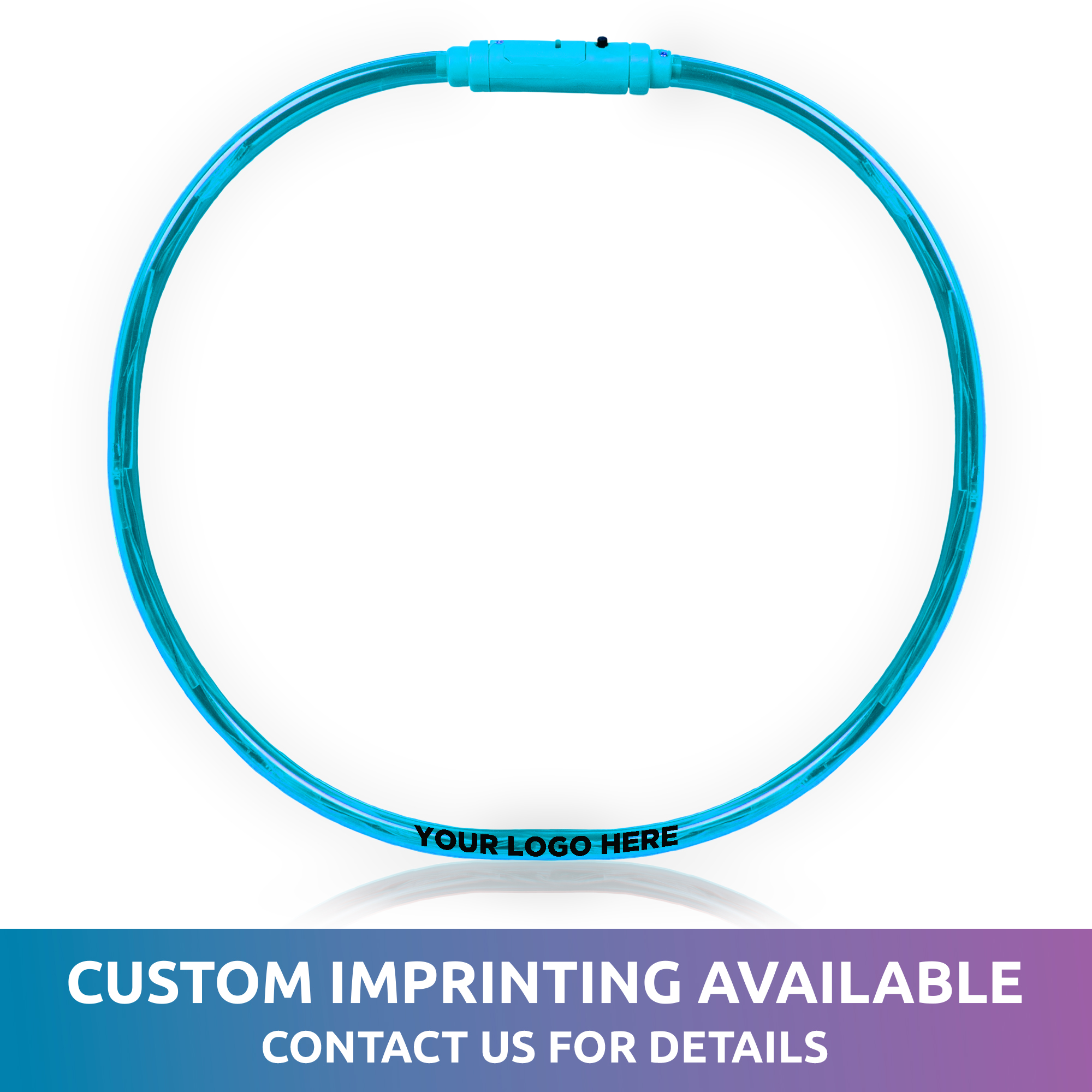 Blue Neon LED Necklaces 6