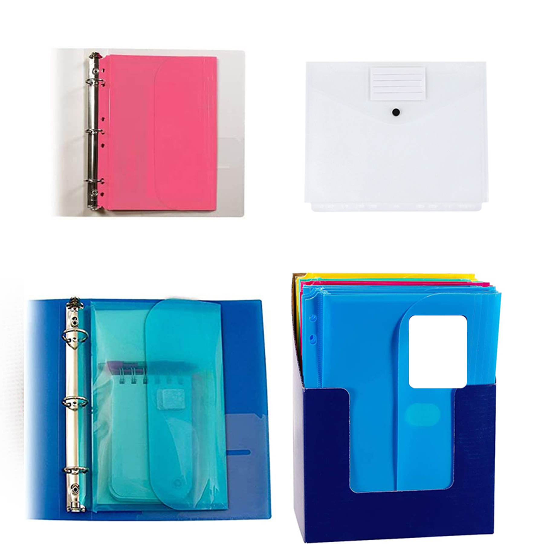 5Pcs Mini Poly Binder Pocket 2