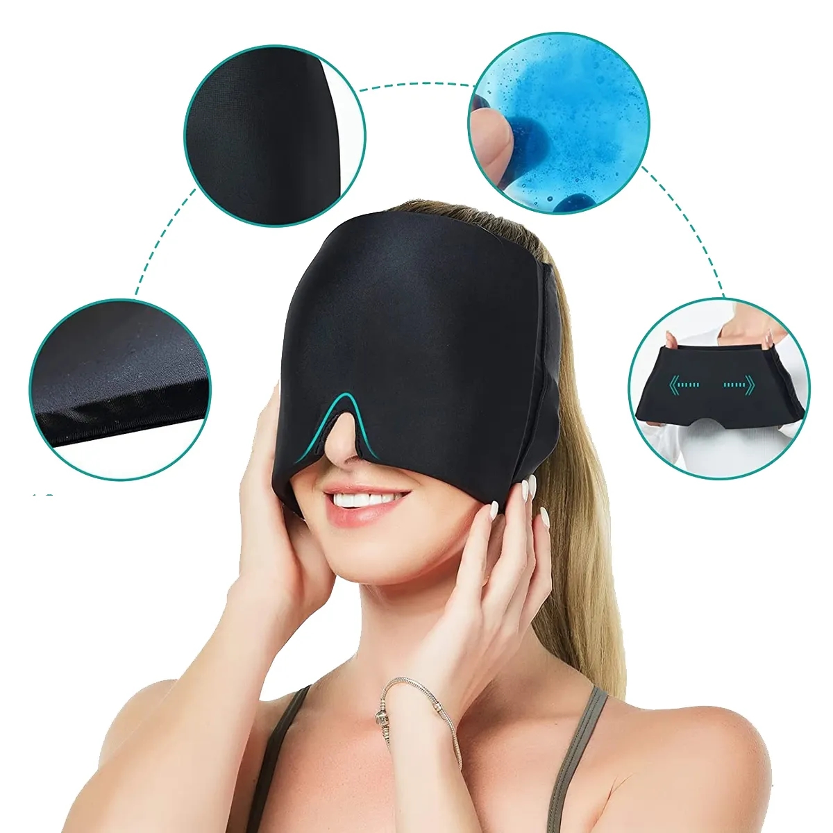 3D Contoured Sleep Mask With Full Light Blocking Design 1