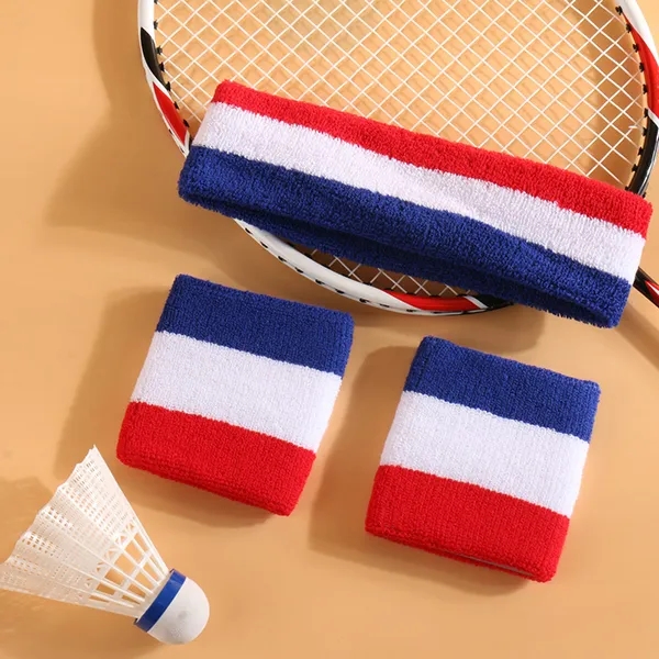 Custom Cloth Wristbands headband set 4