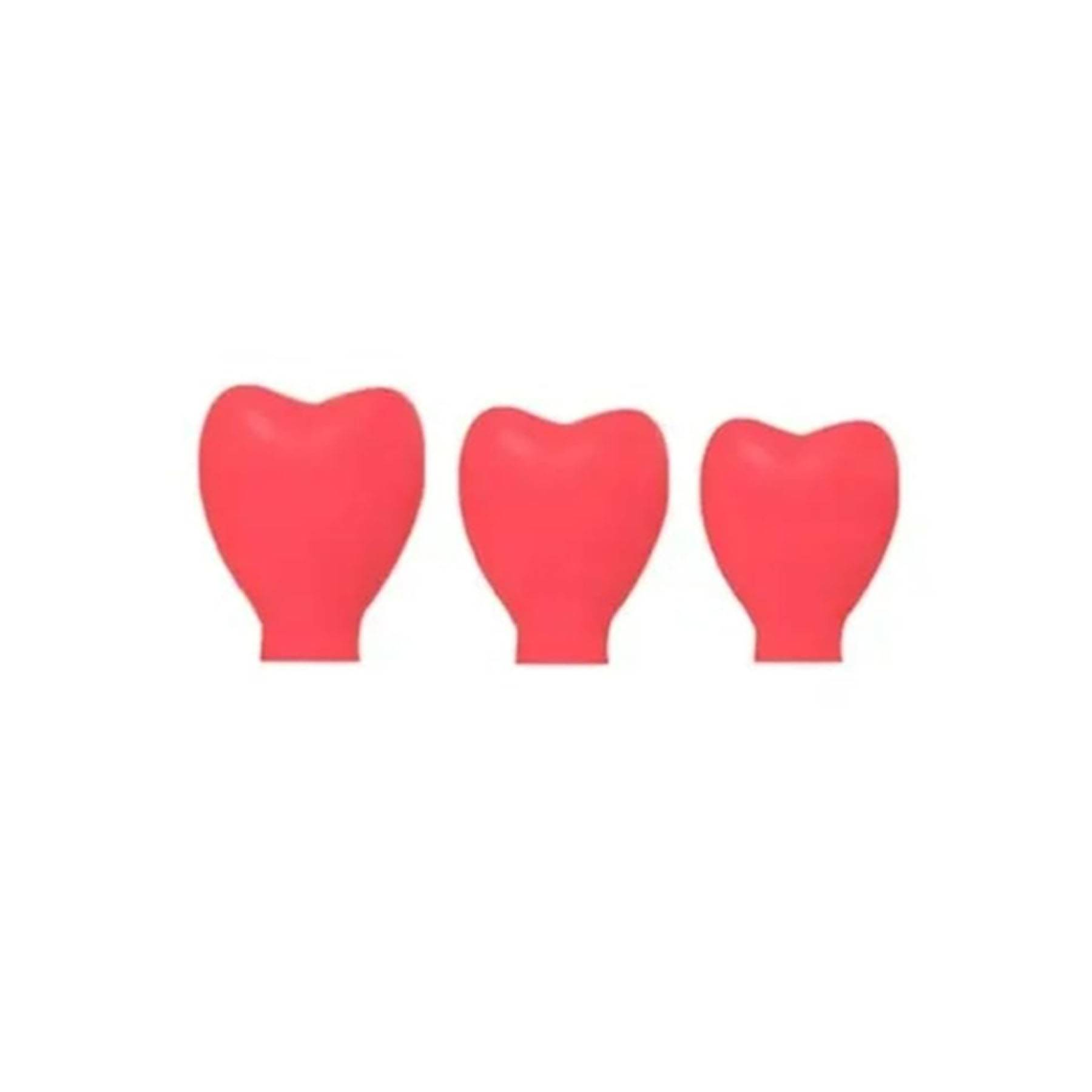 Silicone Heart Shaped Cosmetic Brush Guard Cap 8