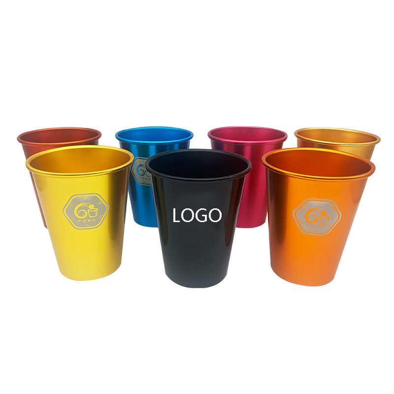 16oz Anodized Reusable Aluminum Restaurant Tumblers Travel Mug 2