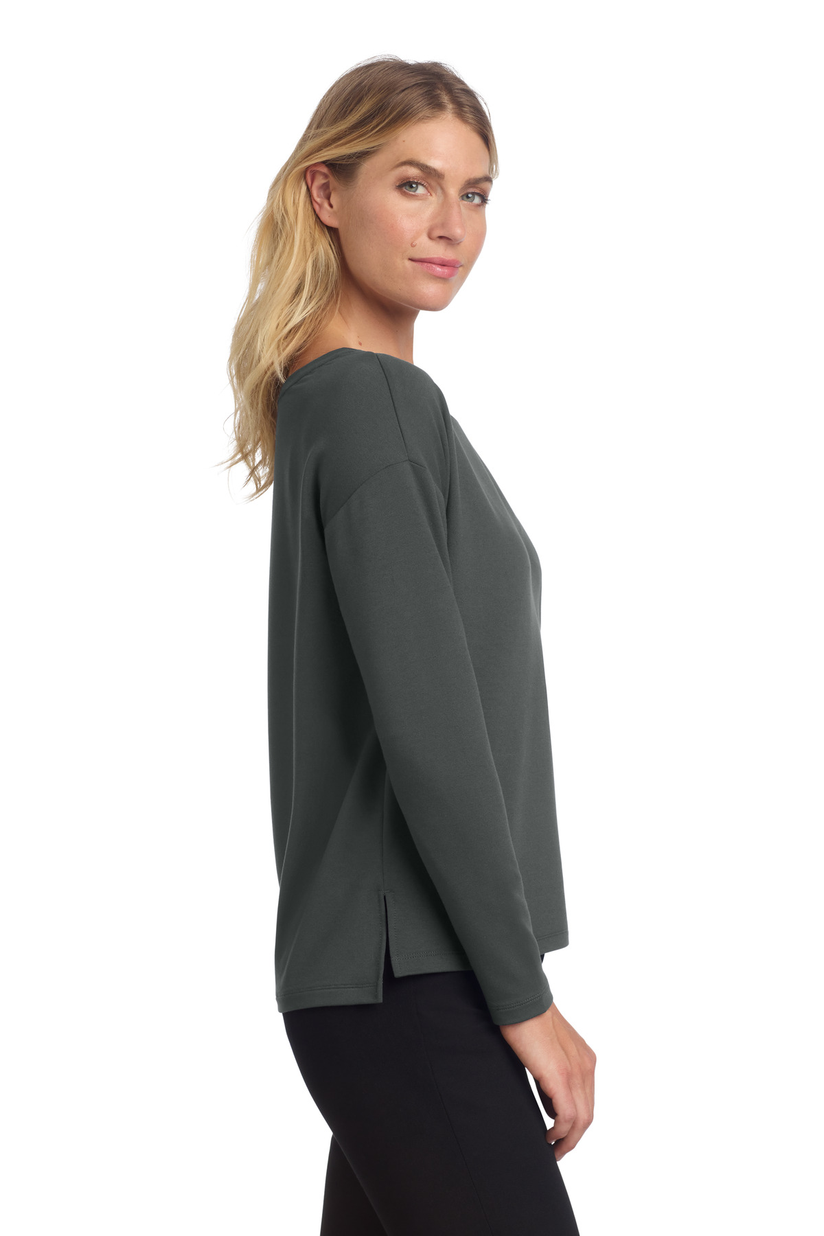 Mercer+Mettle Women's Stretch Drop Shoulder Pullover MM3013 5