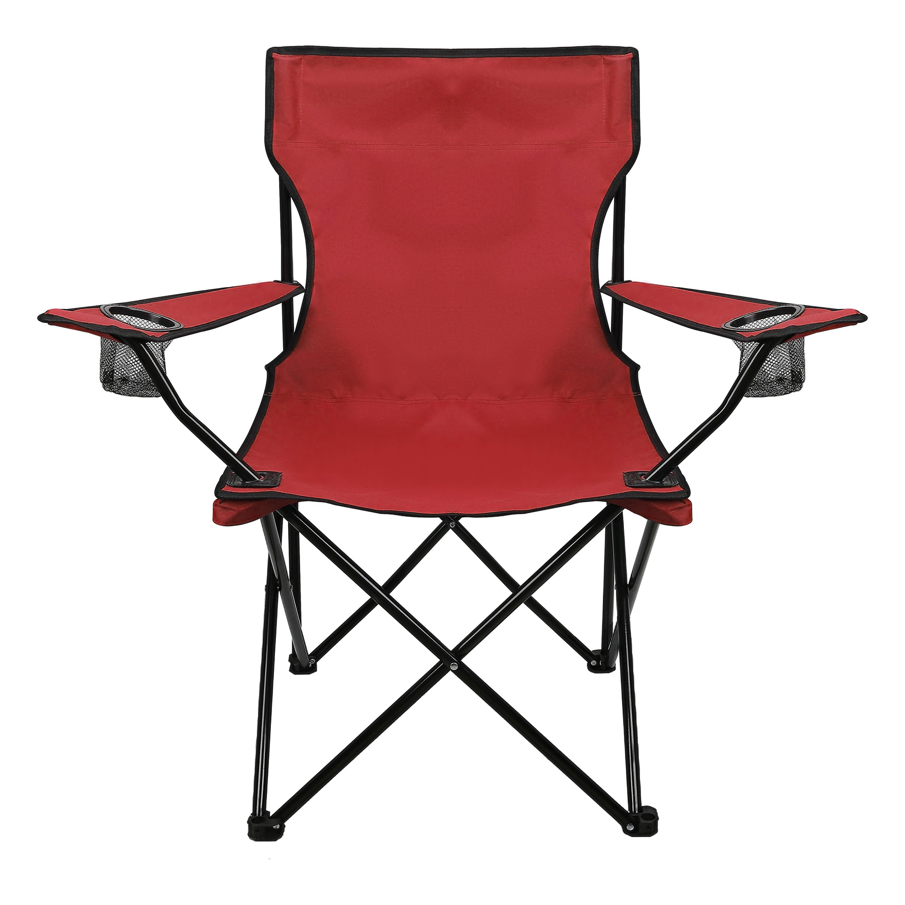 Premium Folding Chair W/ Net Cup Holder 6