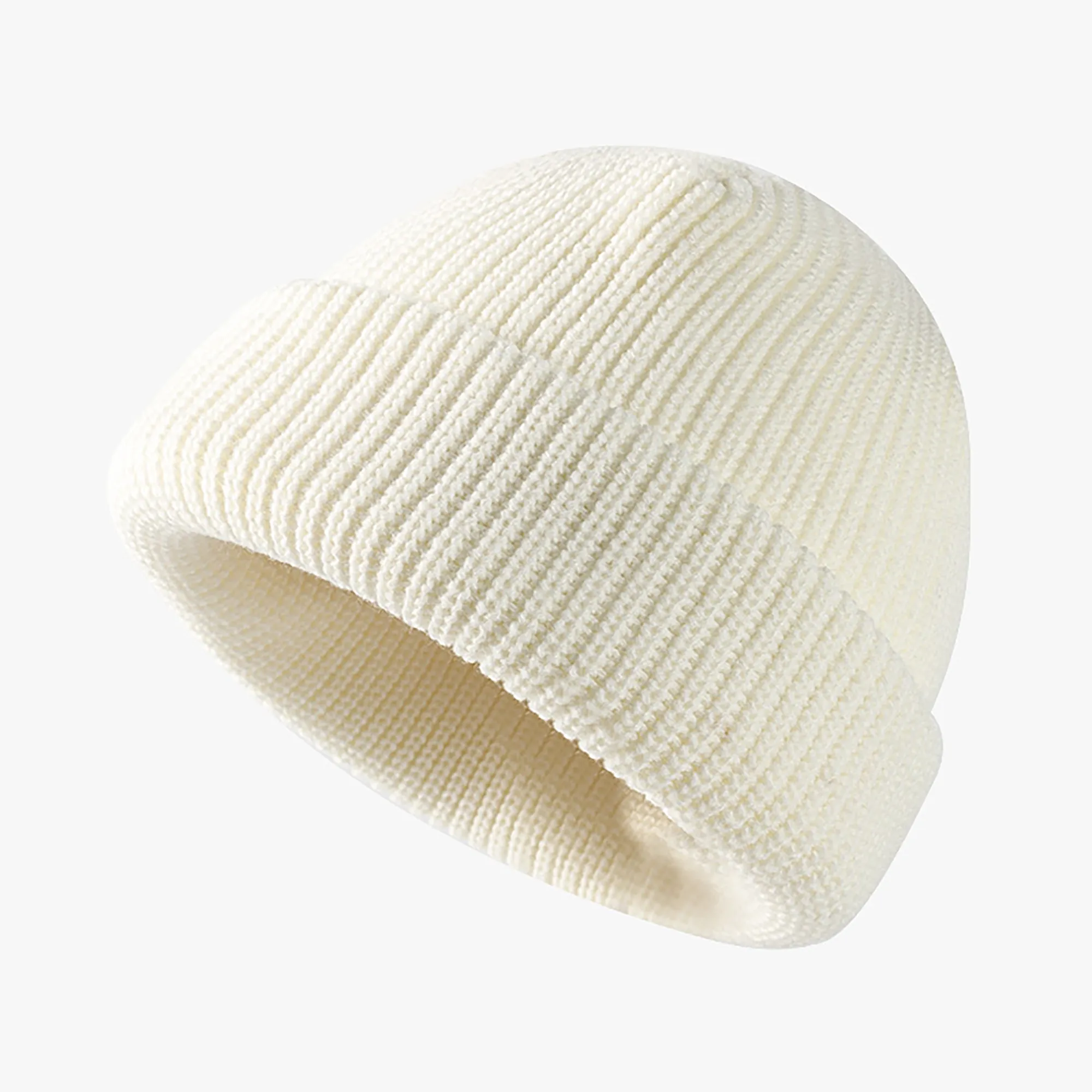 Warm Soft Knitted Beanie Hat Solid Color Premium Cuffed Knit 8