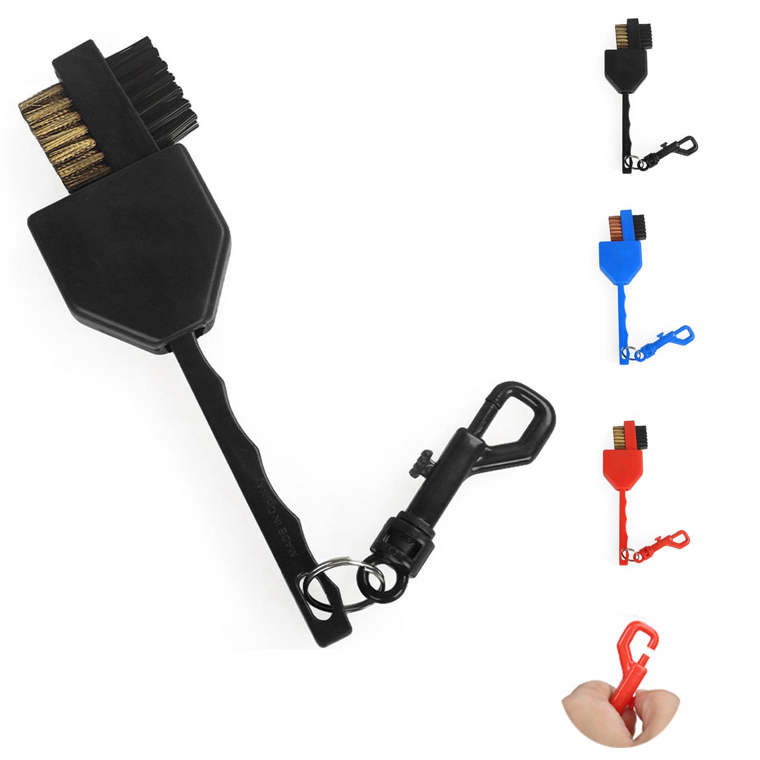 Golf Double-Sided Club Plastic Handle Cleaning Brush 5