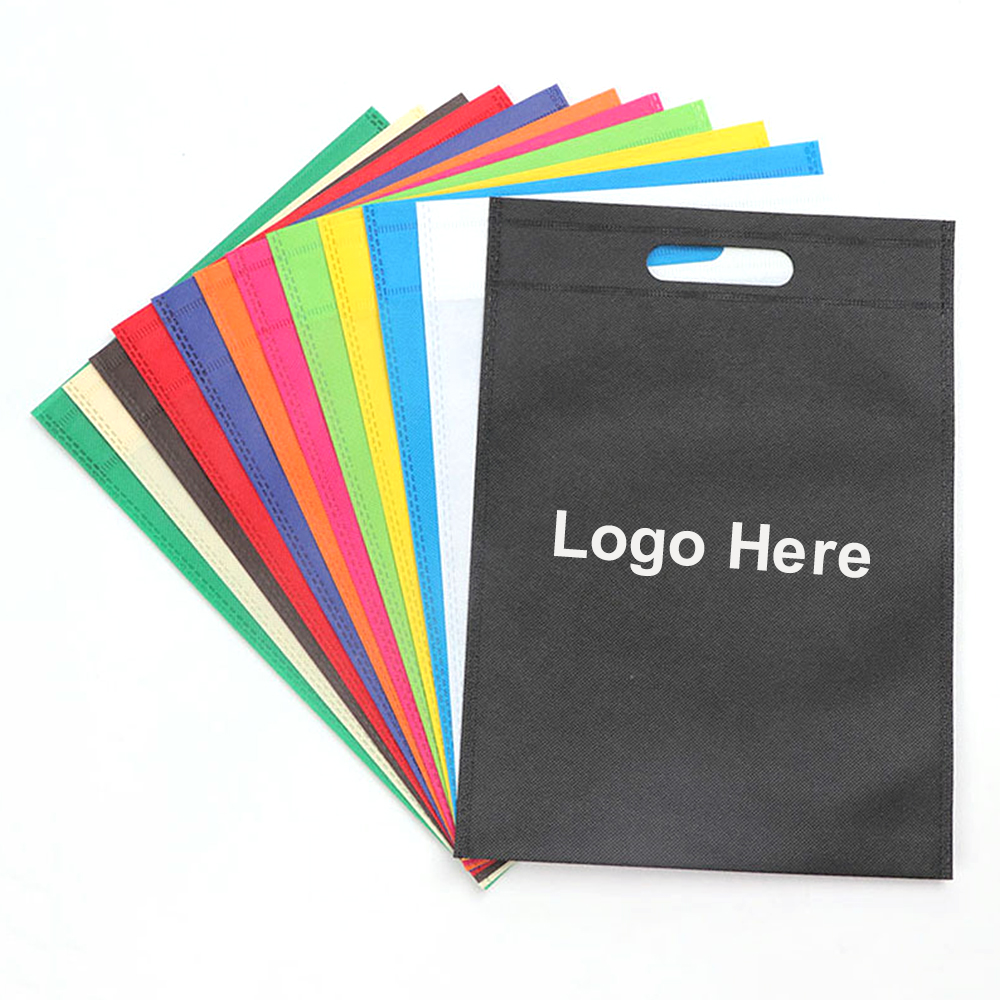 Non woven die cut bag, custom non-woven bag with logo imprint 1