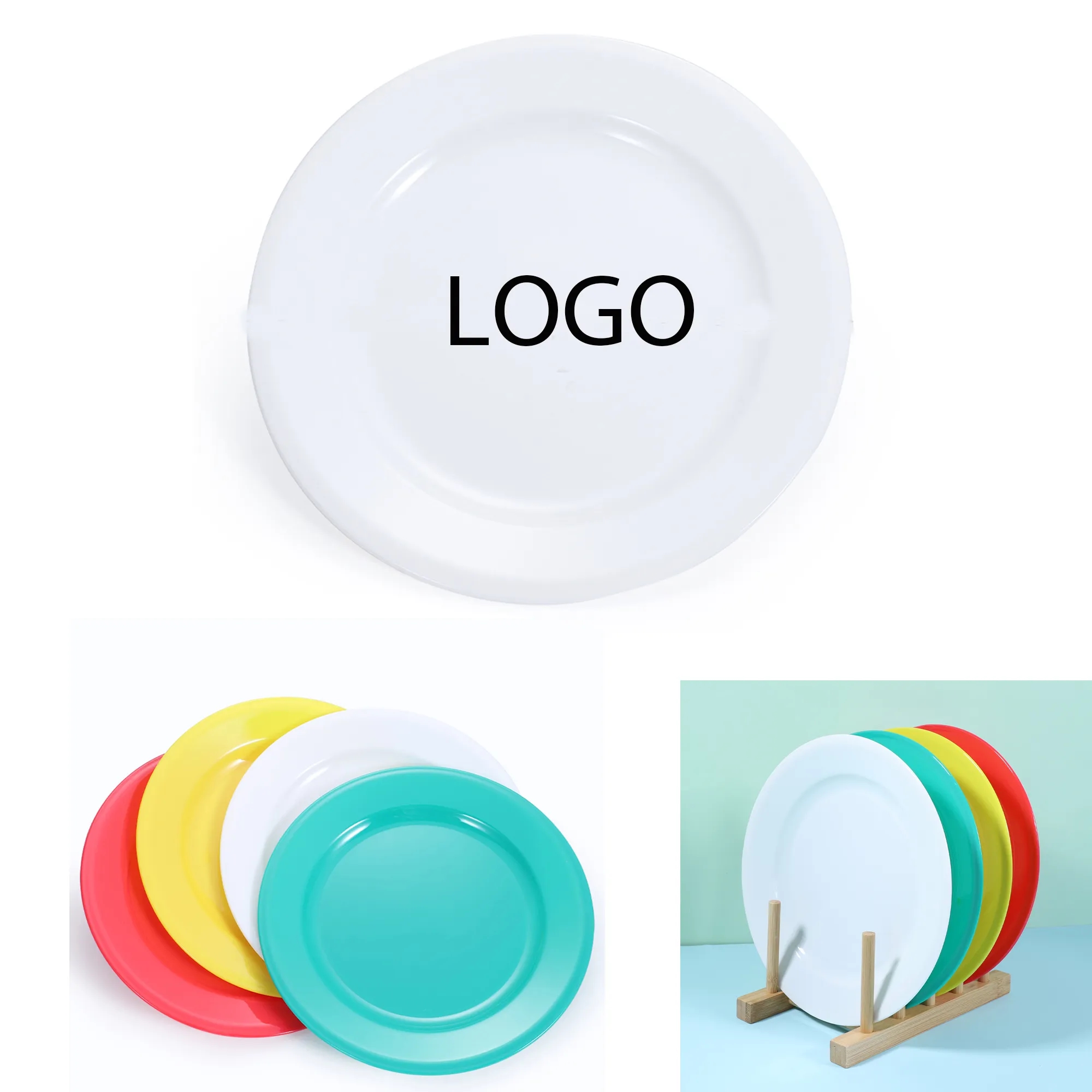 Round Outdoor Plastic Picnic Plate 2