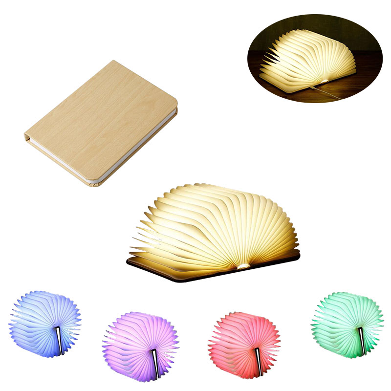 Folding USB Rechargeable Book Shaped LED Lamp 2