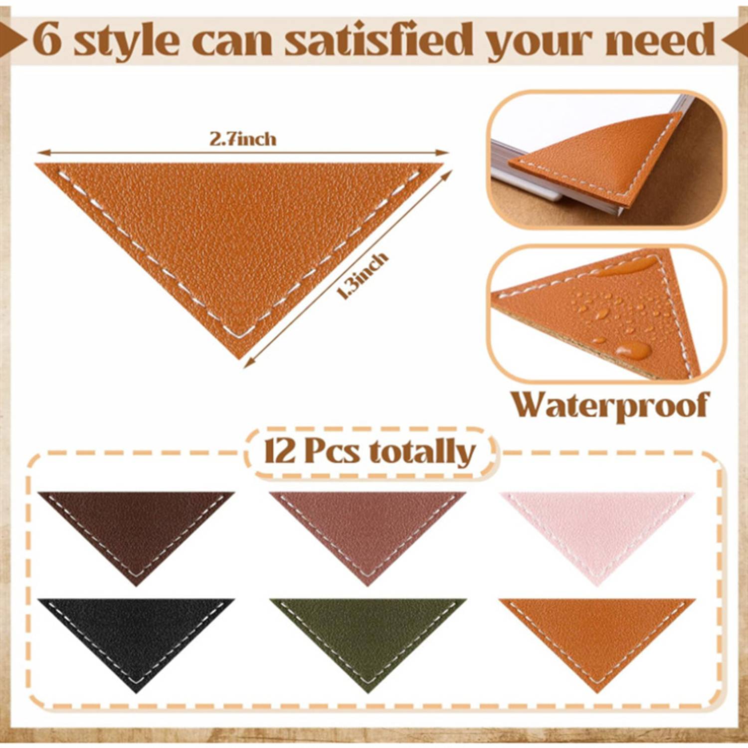PU leather bookmark 1