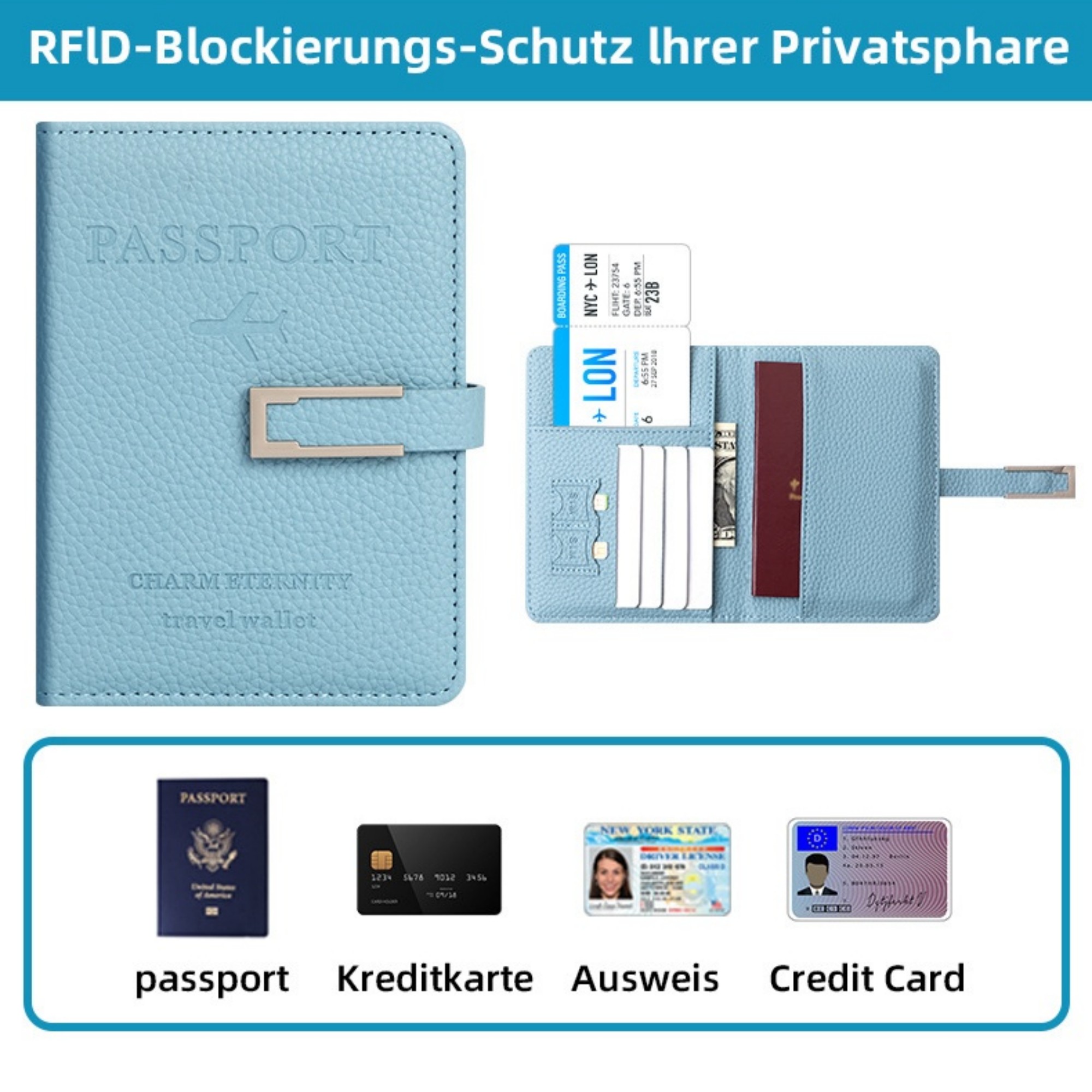 PU Leather Passport Holder 5