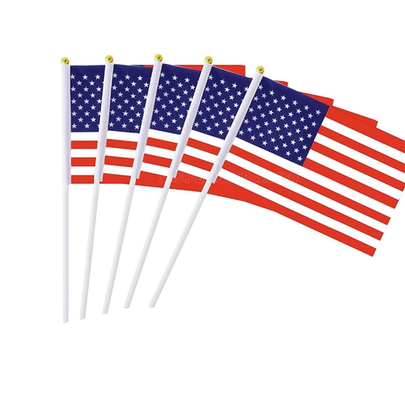 Handheld Waving USA Flag 2