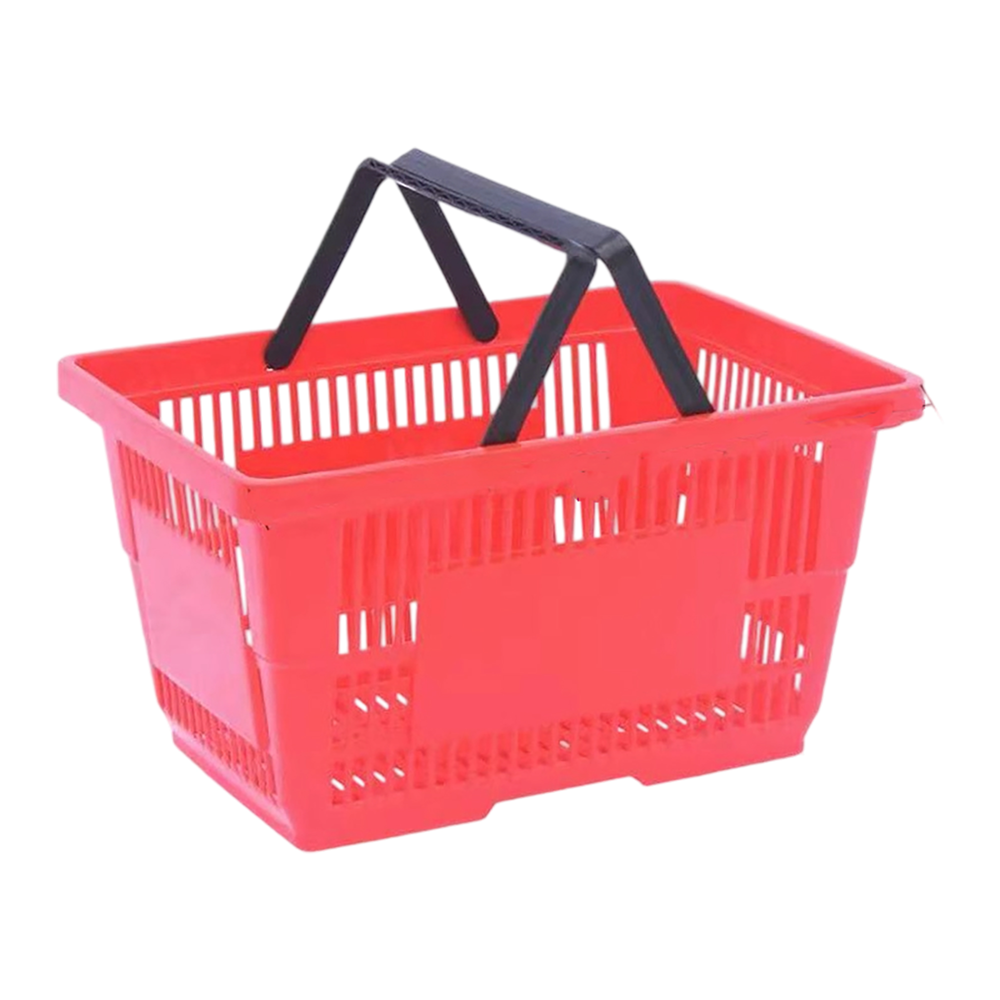 Plastic Rectangle Shopping Basket With Dual Handle 18 Litre 10