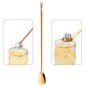 2 In 1 Dual Head Stainless Steel Fork And Square Spoon 16