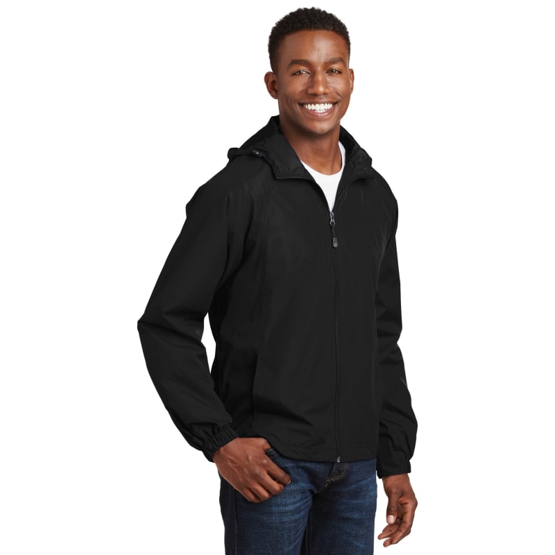 Sport-Tek Hooded Raglan Jacket. 10