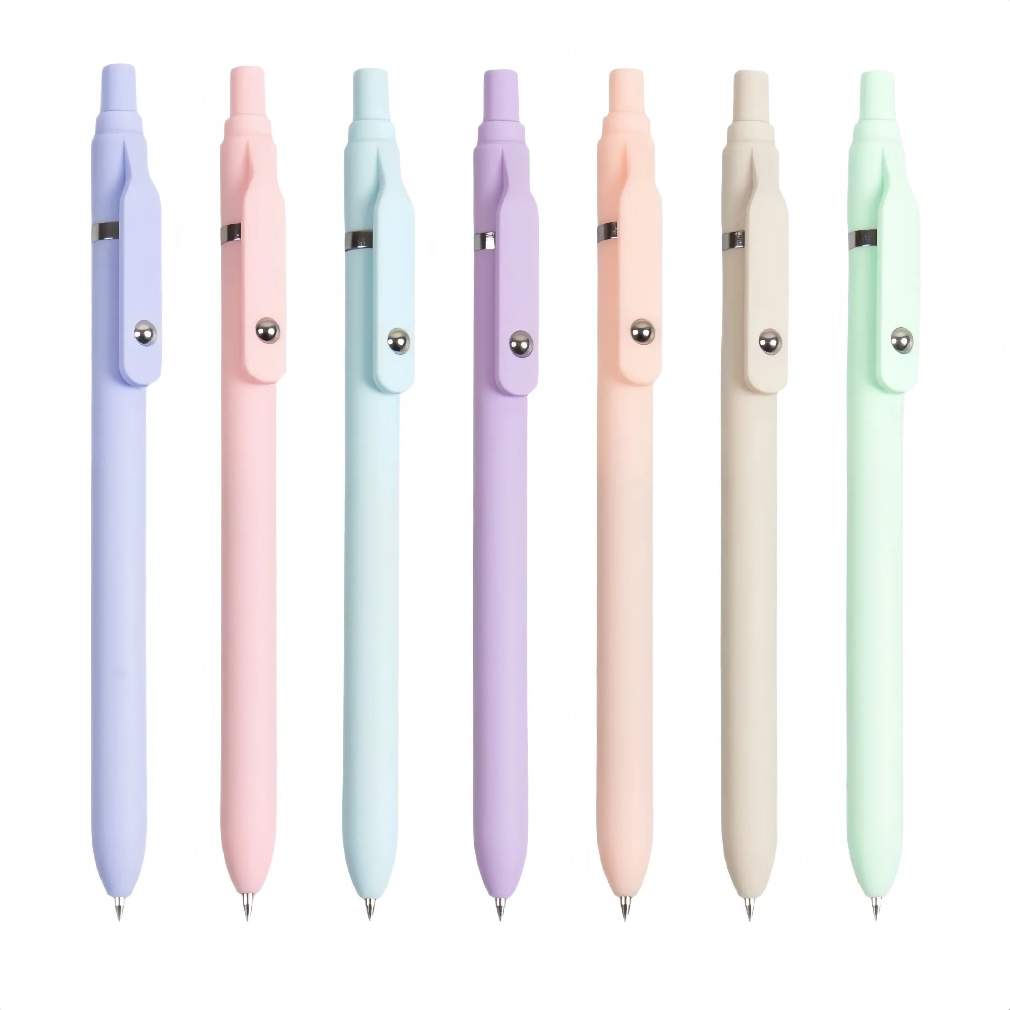 Macaron Colored Click & Roll Gel Pens 7