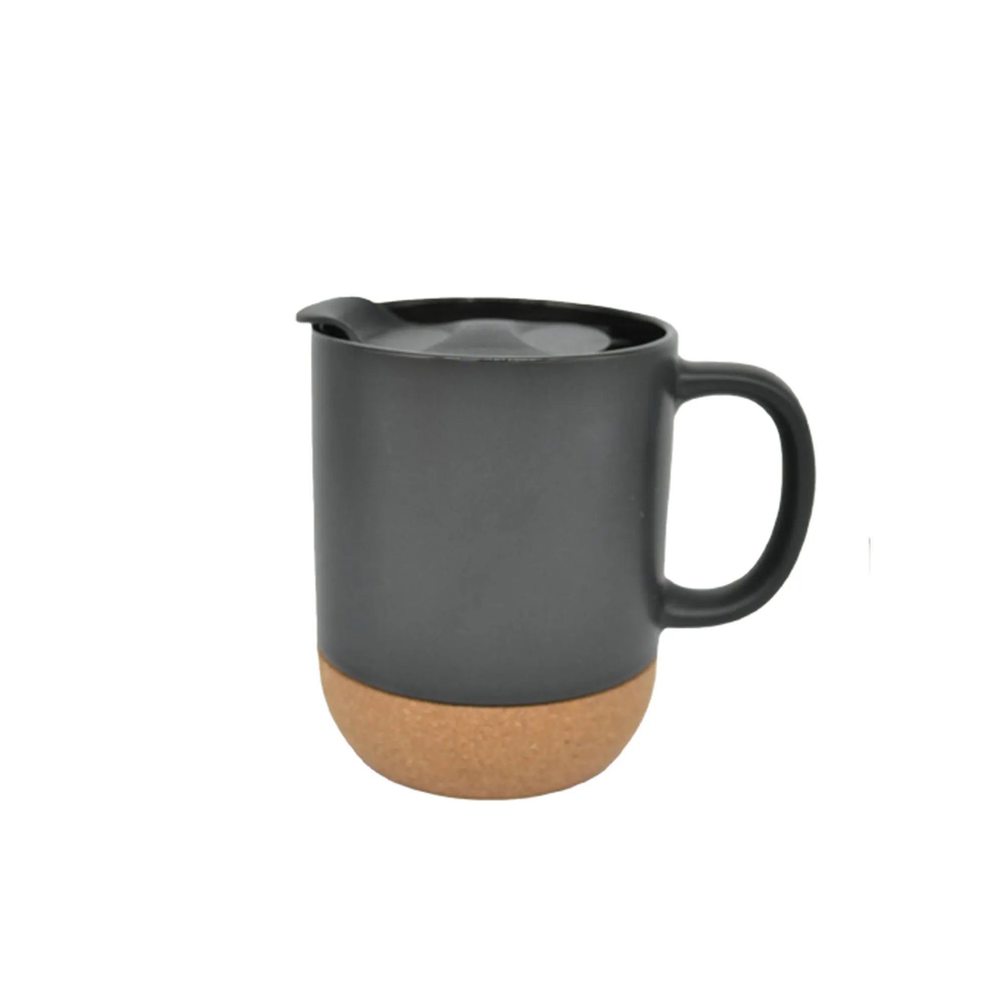 12oz Cork bottom ceramic mug Boshan 4.3" x3.4" 10