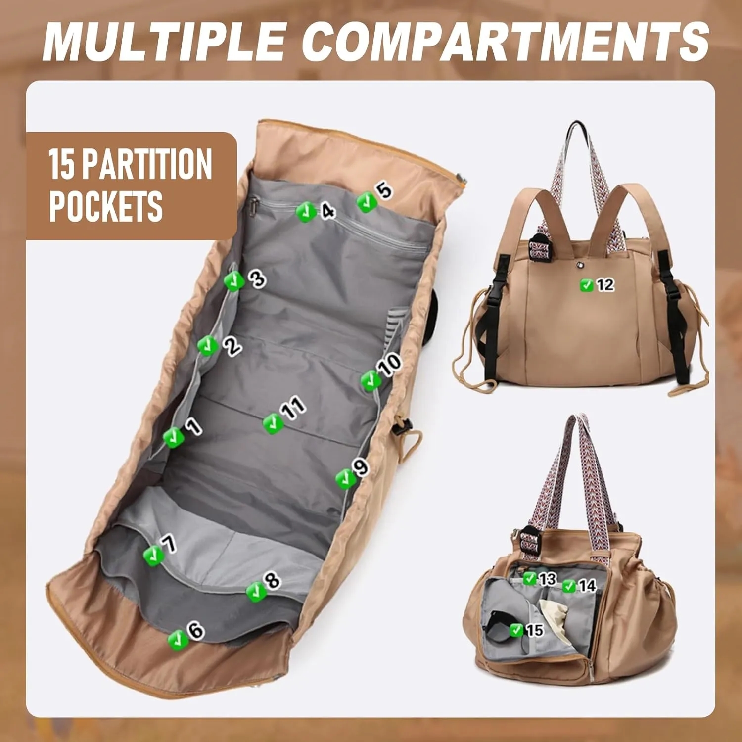 Foldable Waterproof Nylon Backpack 5