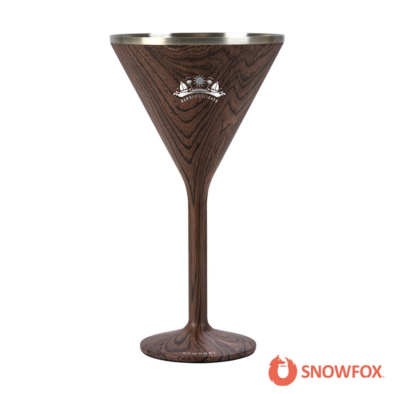 Snowfox® 8 oz. Double Wall Steel Stemmed Martini Glass 38