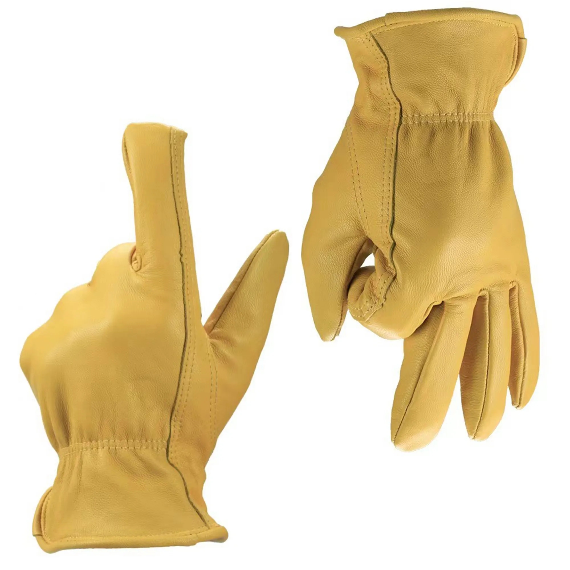 Winter Lined Goatskin Leather Gloves 2