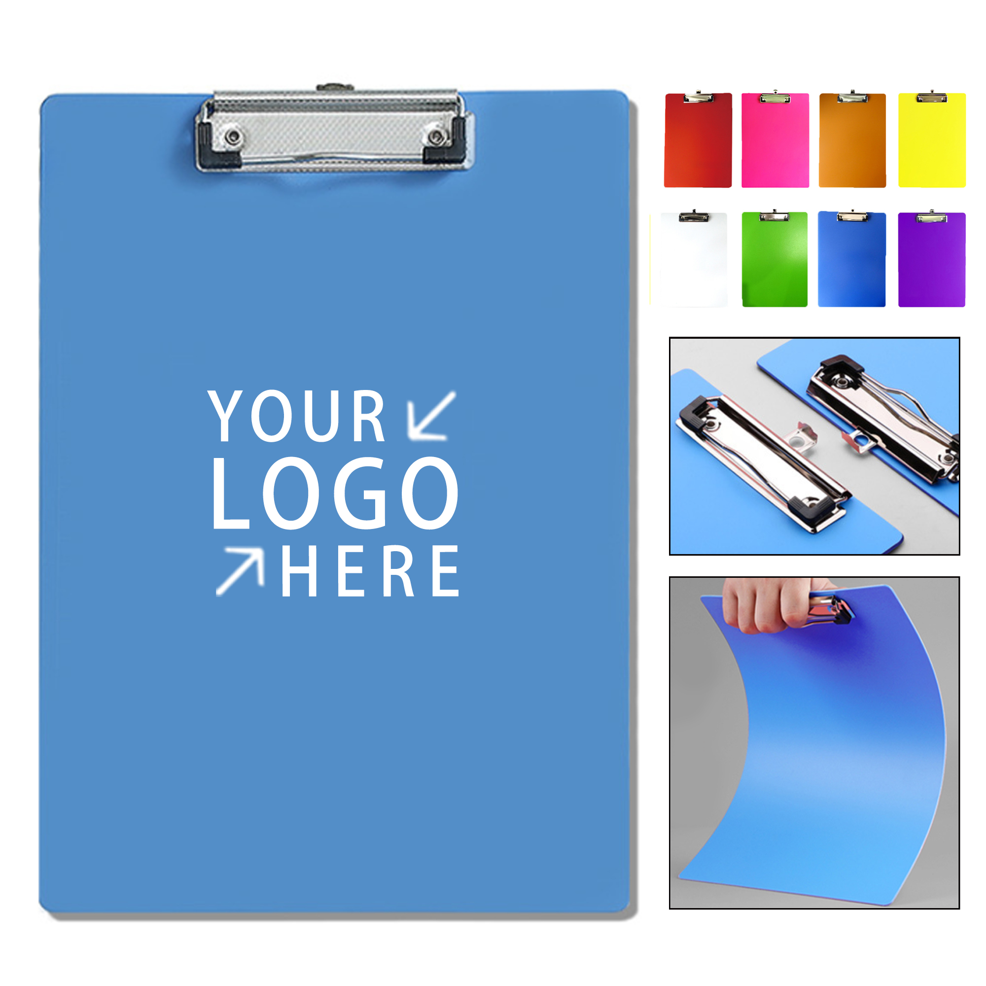 MOQ 50 A4 Plastic Clipboard With Metal Clip 2
