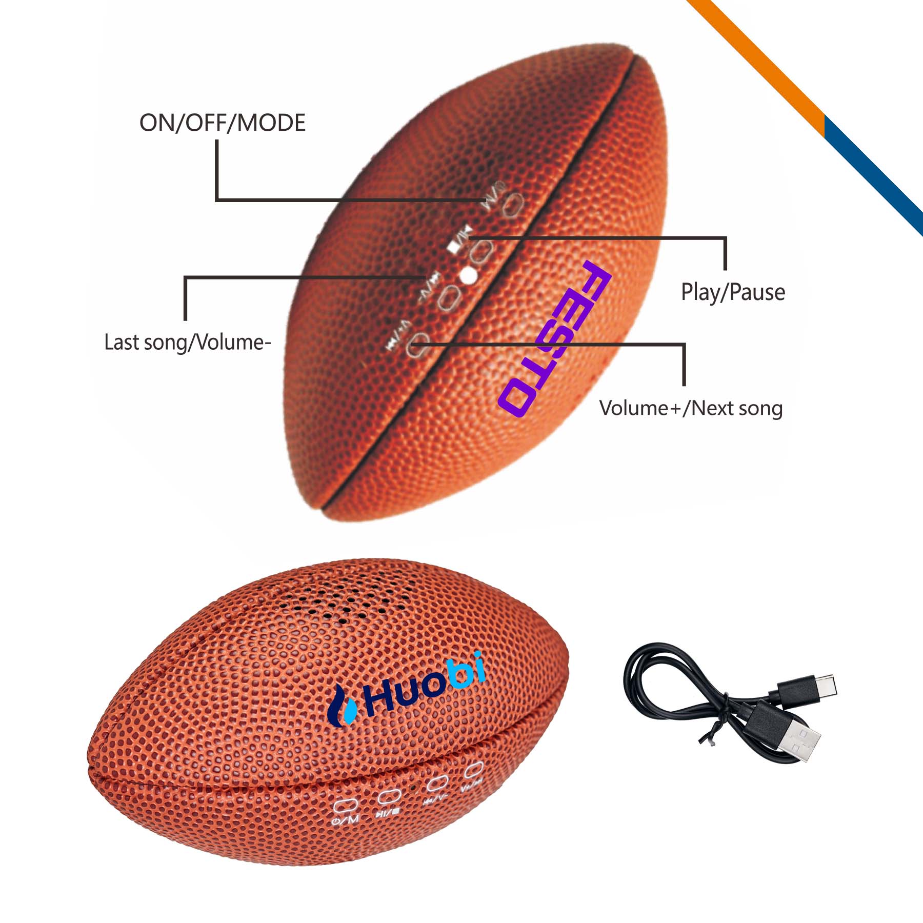 Vliom Football Bluetooth Speaker 3