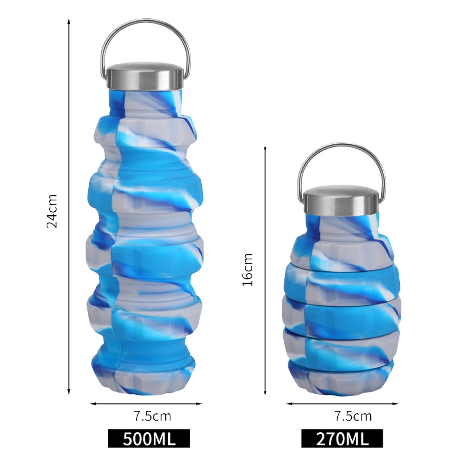 Creative Grenade-Shaped Silicone Water Bottle 4