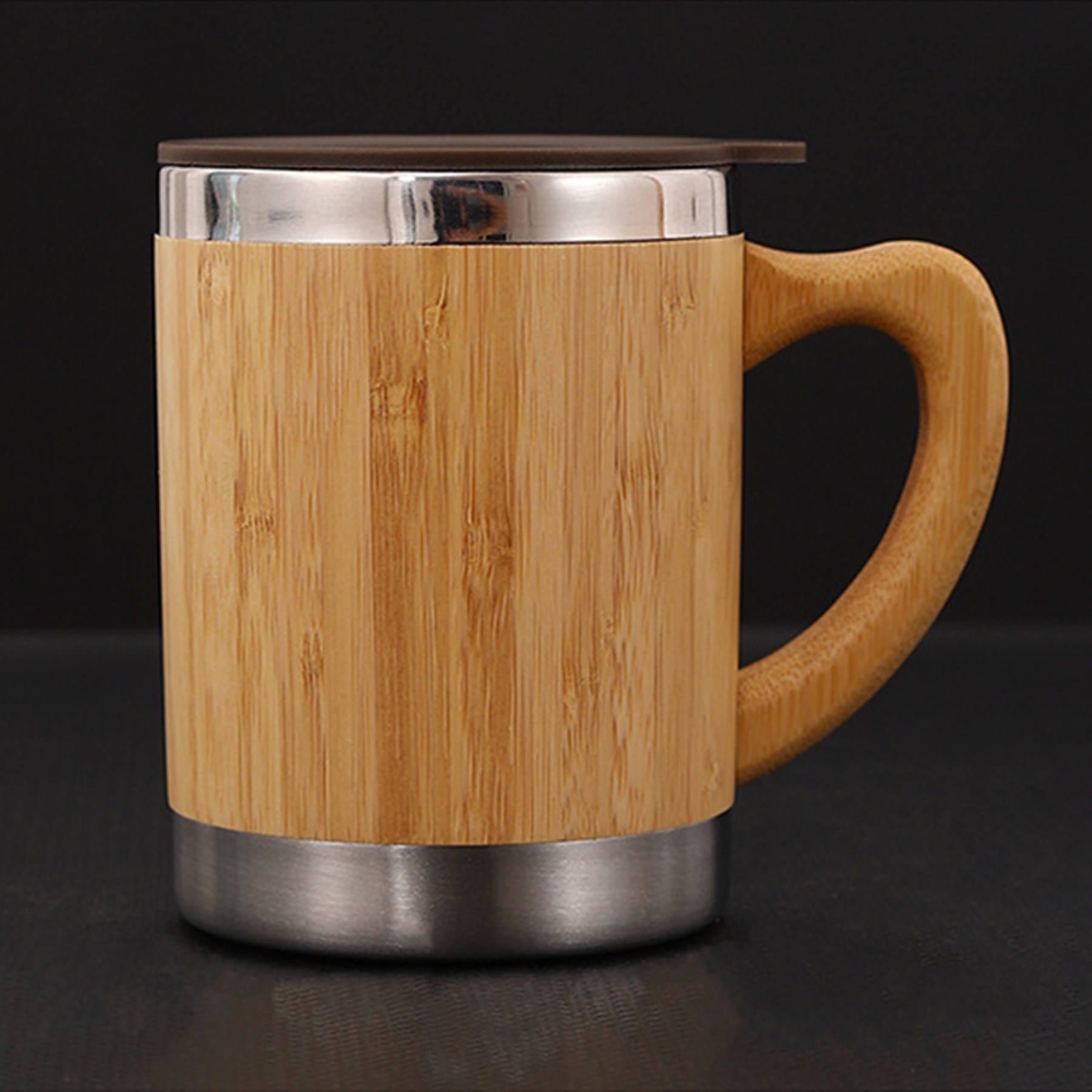 12 Oz Travel Mug With Handle & Lid 2