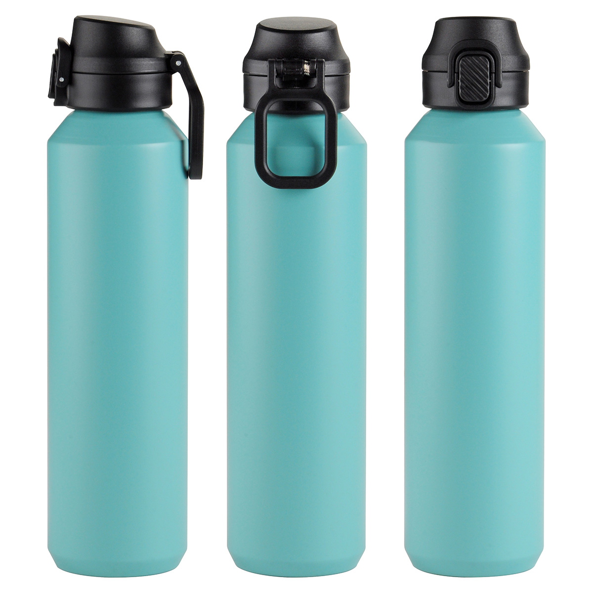 Nexus 27 oz Recycled Aluminum Bottle with Flip-Top Lid and Carabiner 6
