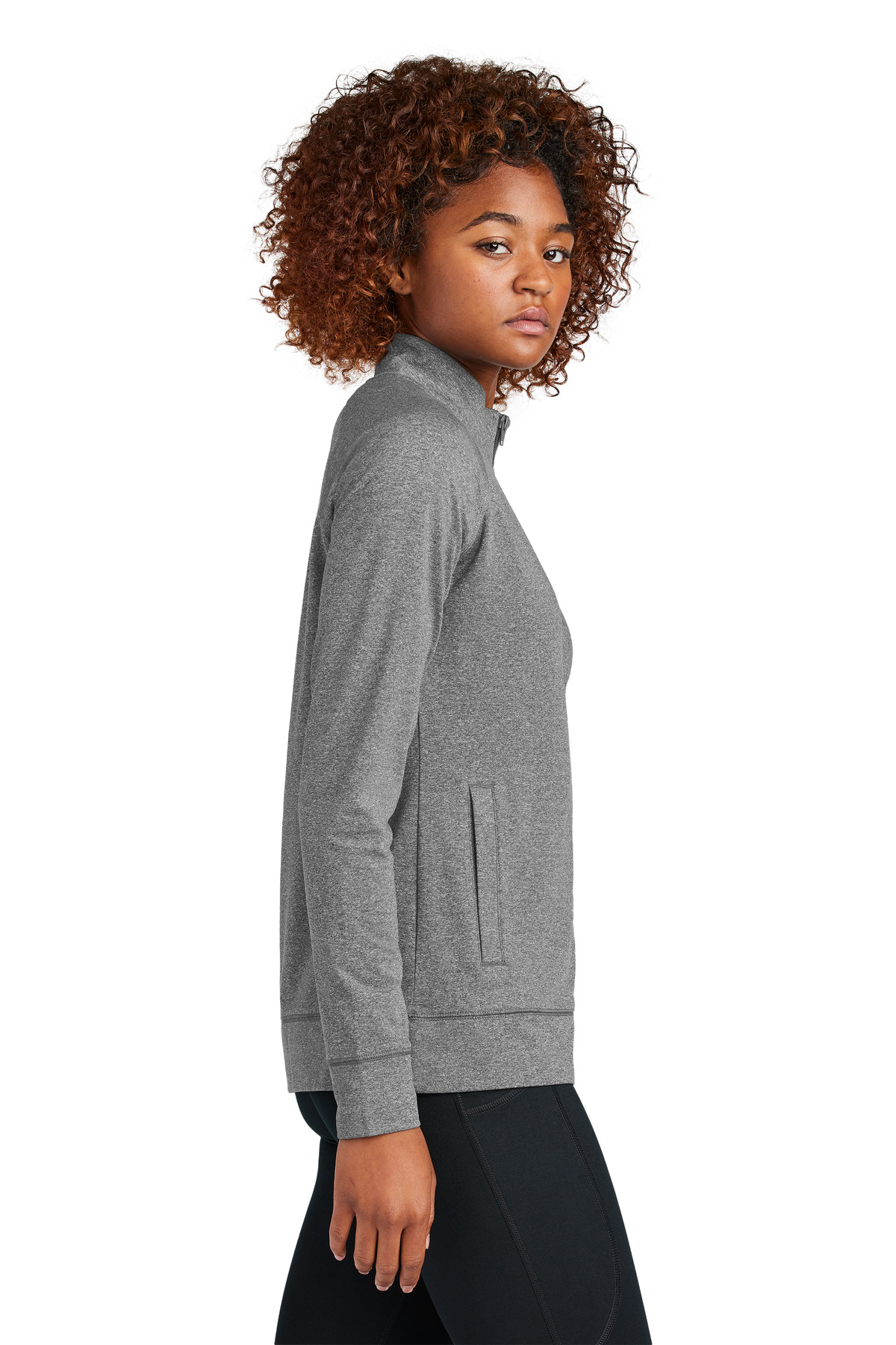 Sport-Tek® Women's Sport-Wick Stretch Full-Zip Cadet Jacket 14