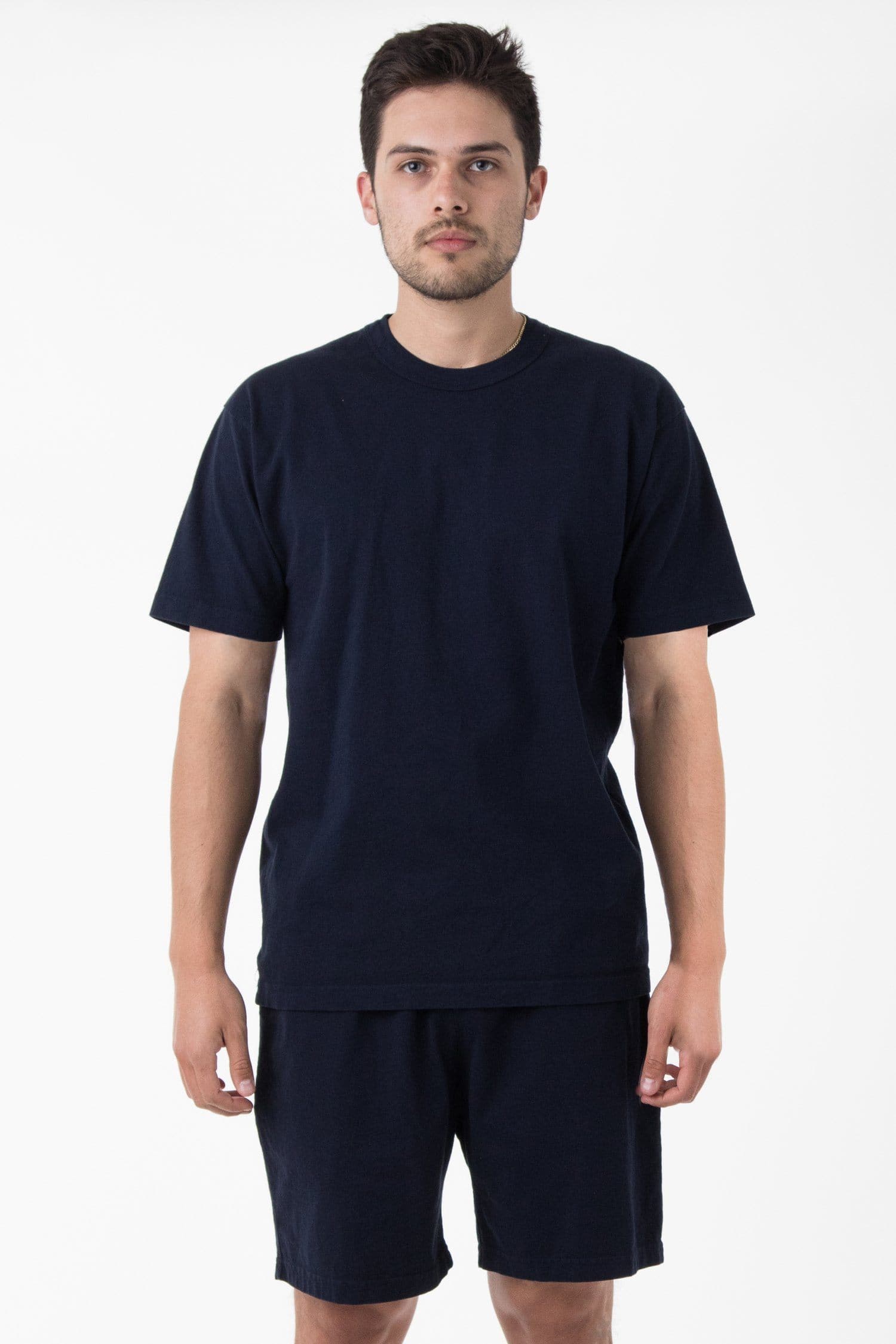 8.5 OZ HEAVY JERSEY GARMENT DYE T-SHIRT W BINDING 22