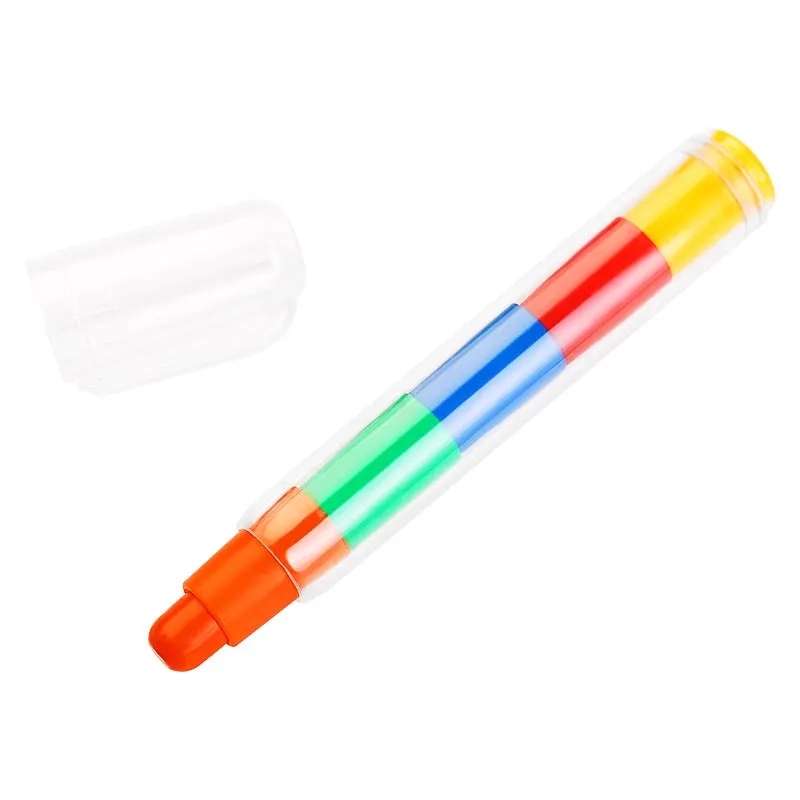 Portable Stackable Colorful Crayons 6