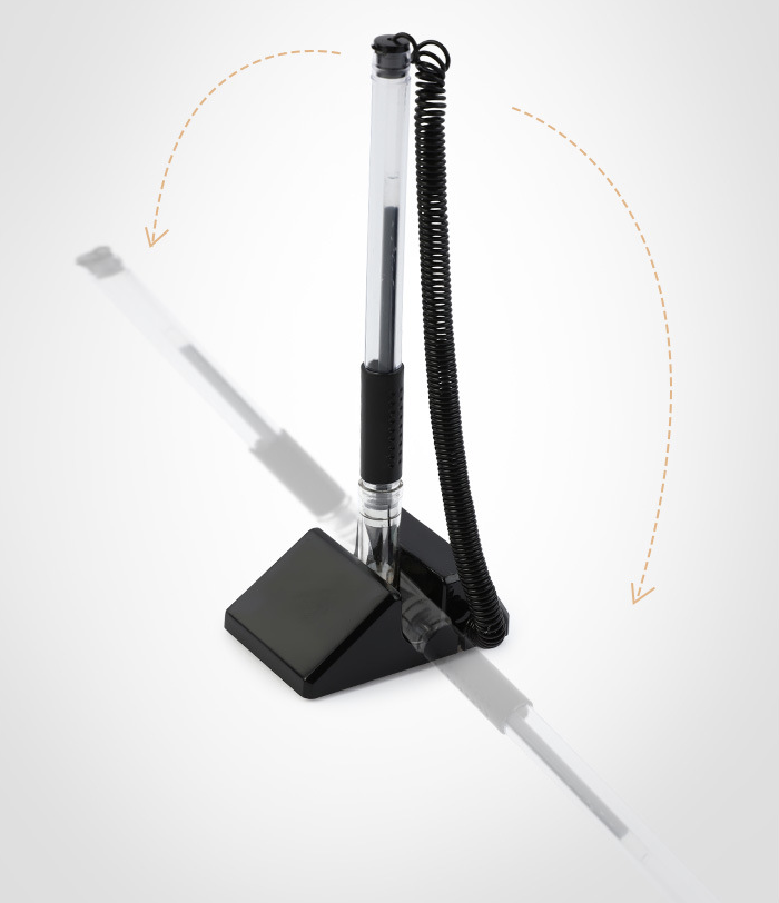 Desktop Pens with Plastic Chains and Pen Holder 10