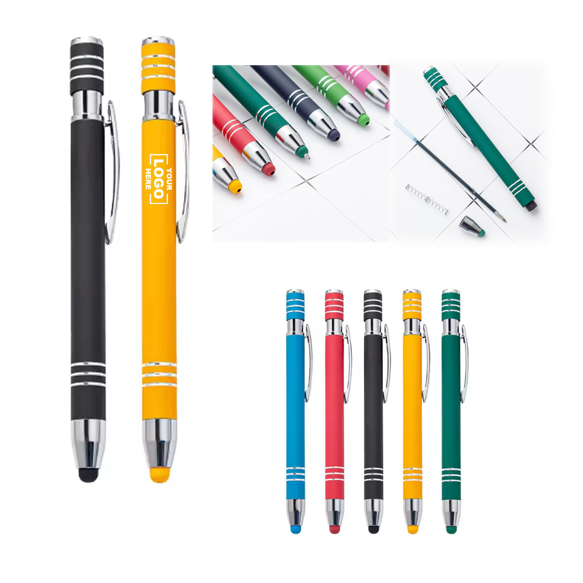 Aluminum Stylus Screen Touch Ballpoint Pen 3