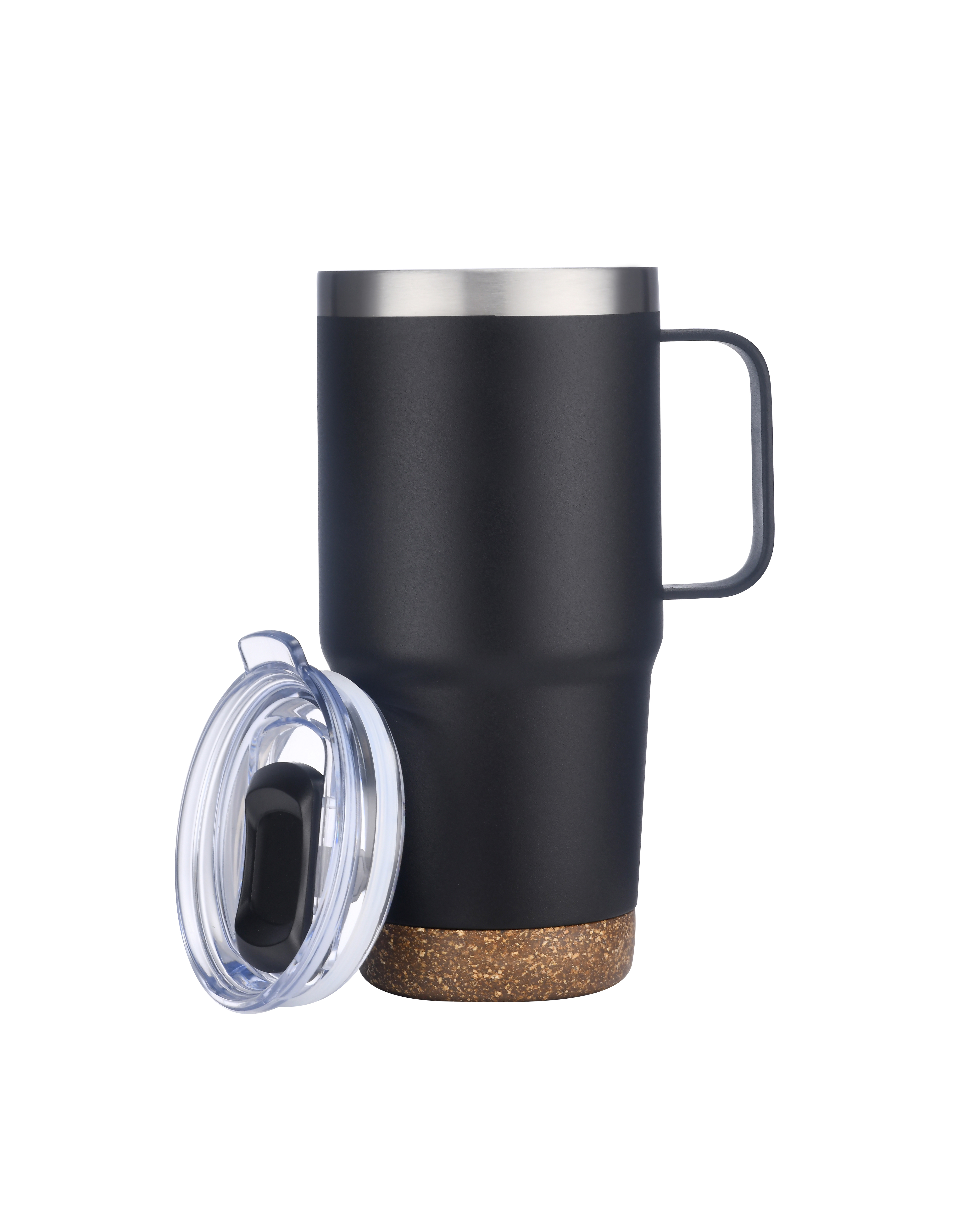 24 oz S/S Travel Mug with Cork Bottom 4