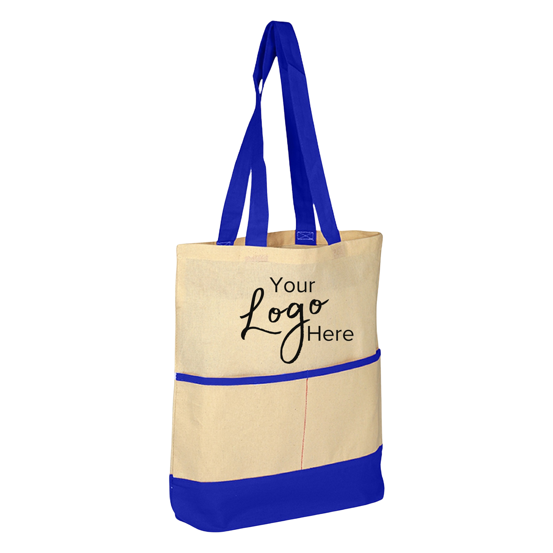 Accent Tote Bag with Pocket & 3" Gusset (16"x17"x3" 8