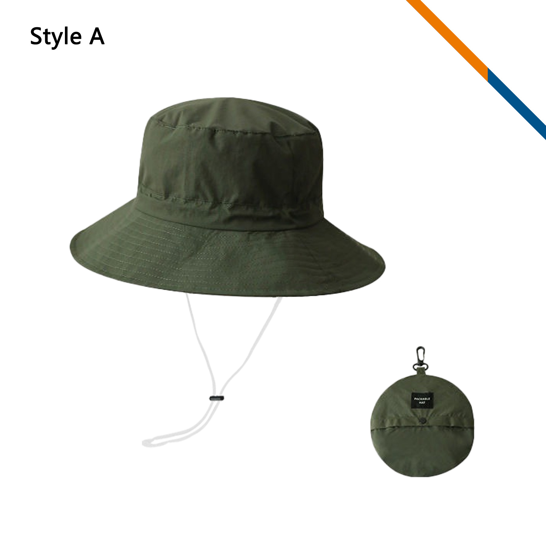 PeakBrim Foldable Hiking Bucket Hat With String 15