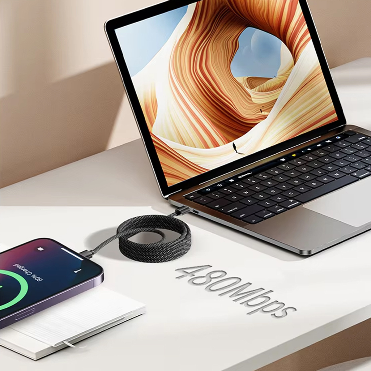 Braided Magnetic Charging Cable 2
