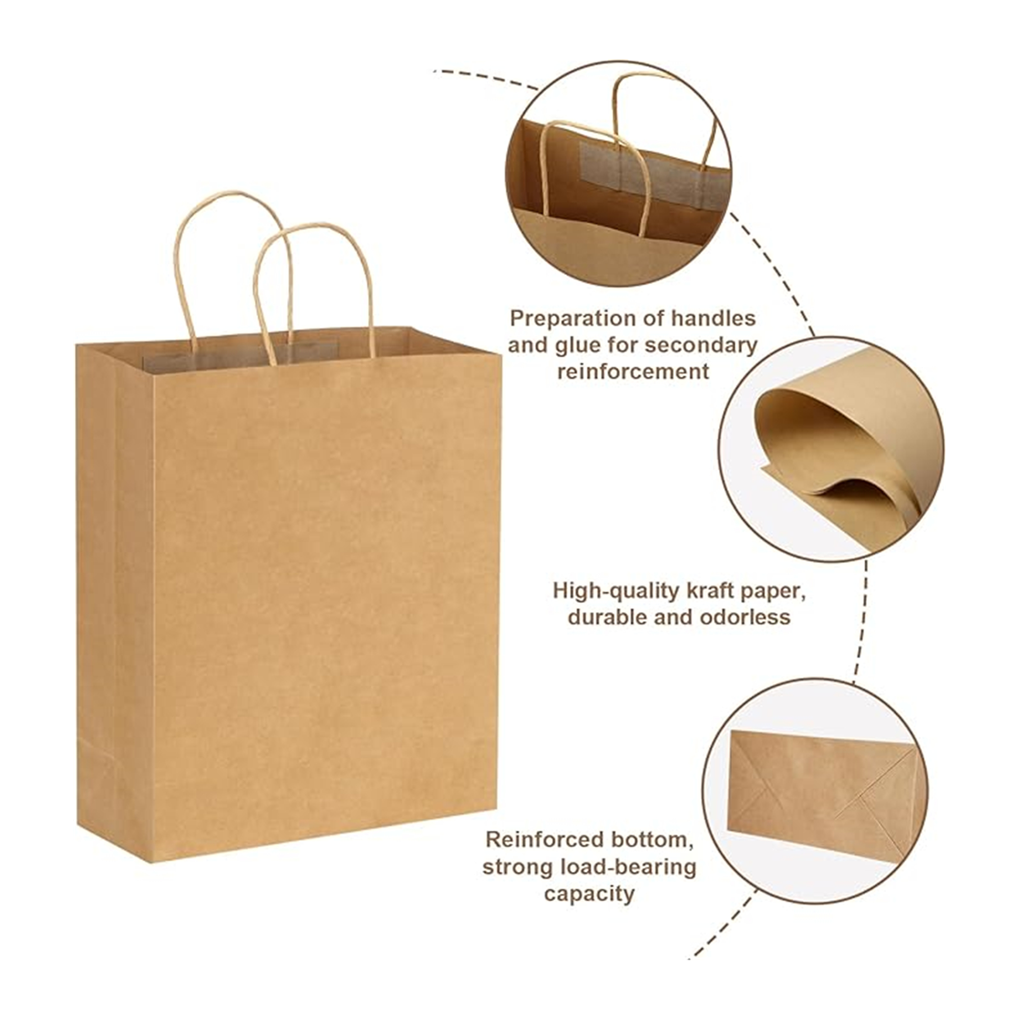 Small Brown Paper Bags With Handles 4