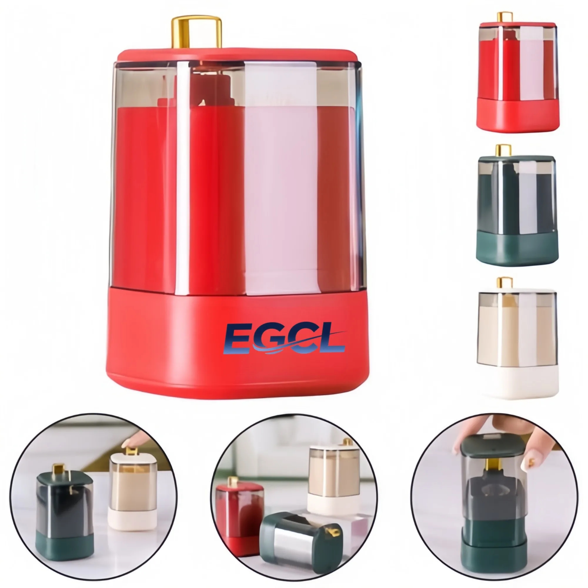 Press-Type Toothpick Holder with Automatic Pop-Up