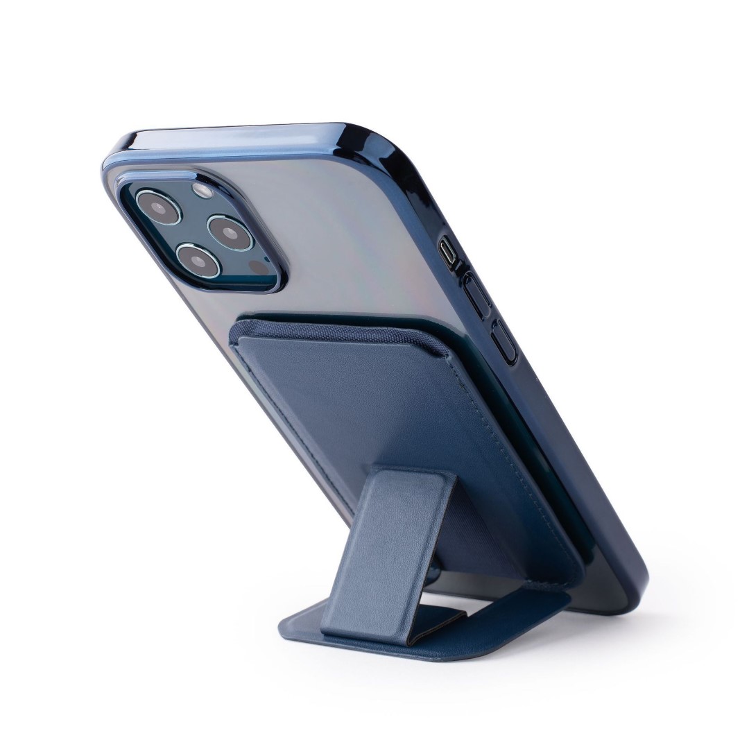 Magnetic Leather Wallet Cards Holder Stand with Kickstand 6