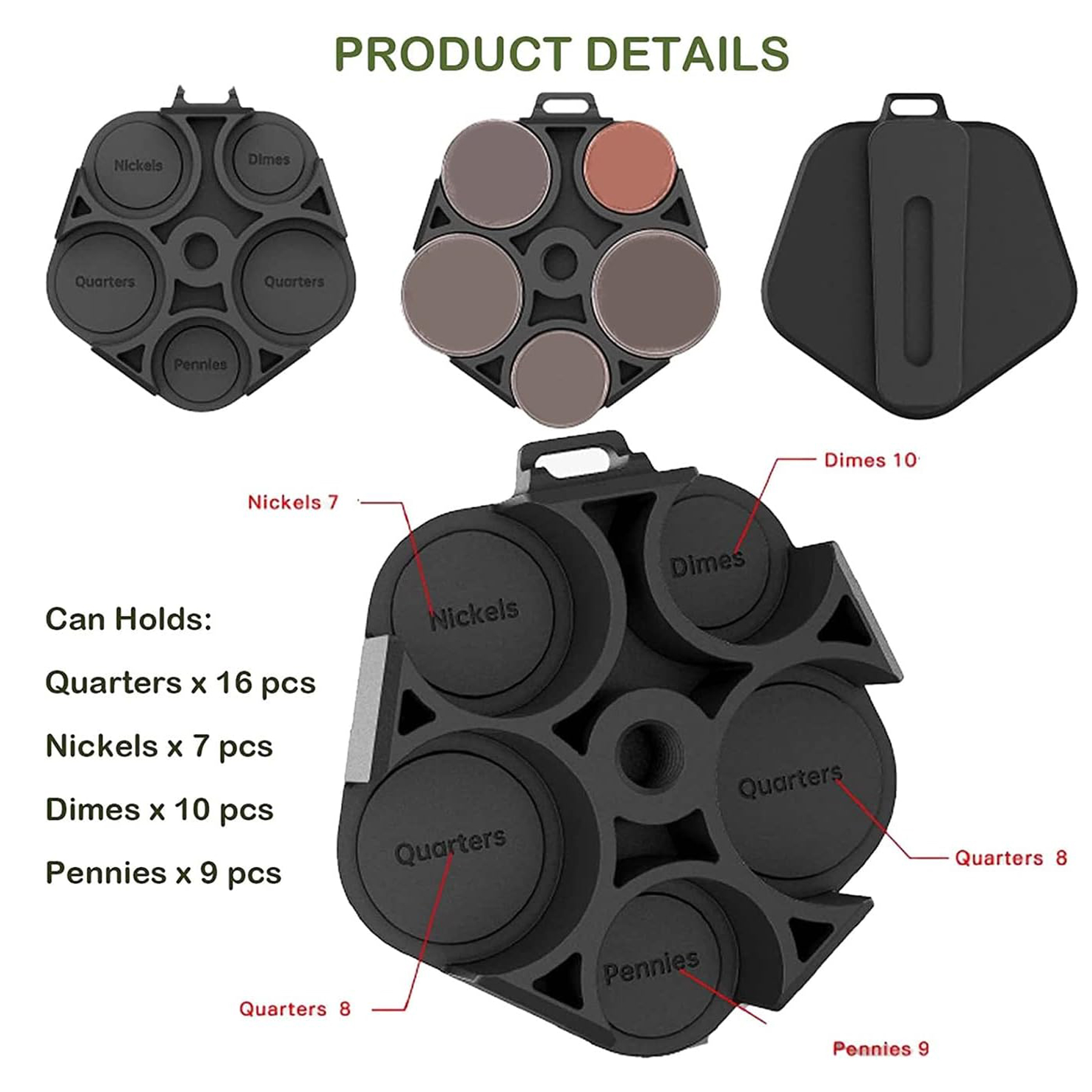 Portable Clip-On Coin Organizer 3