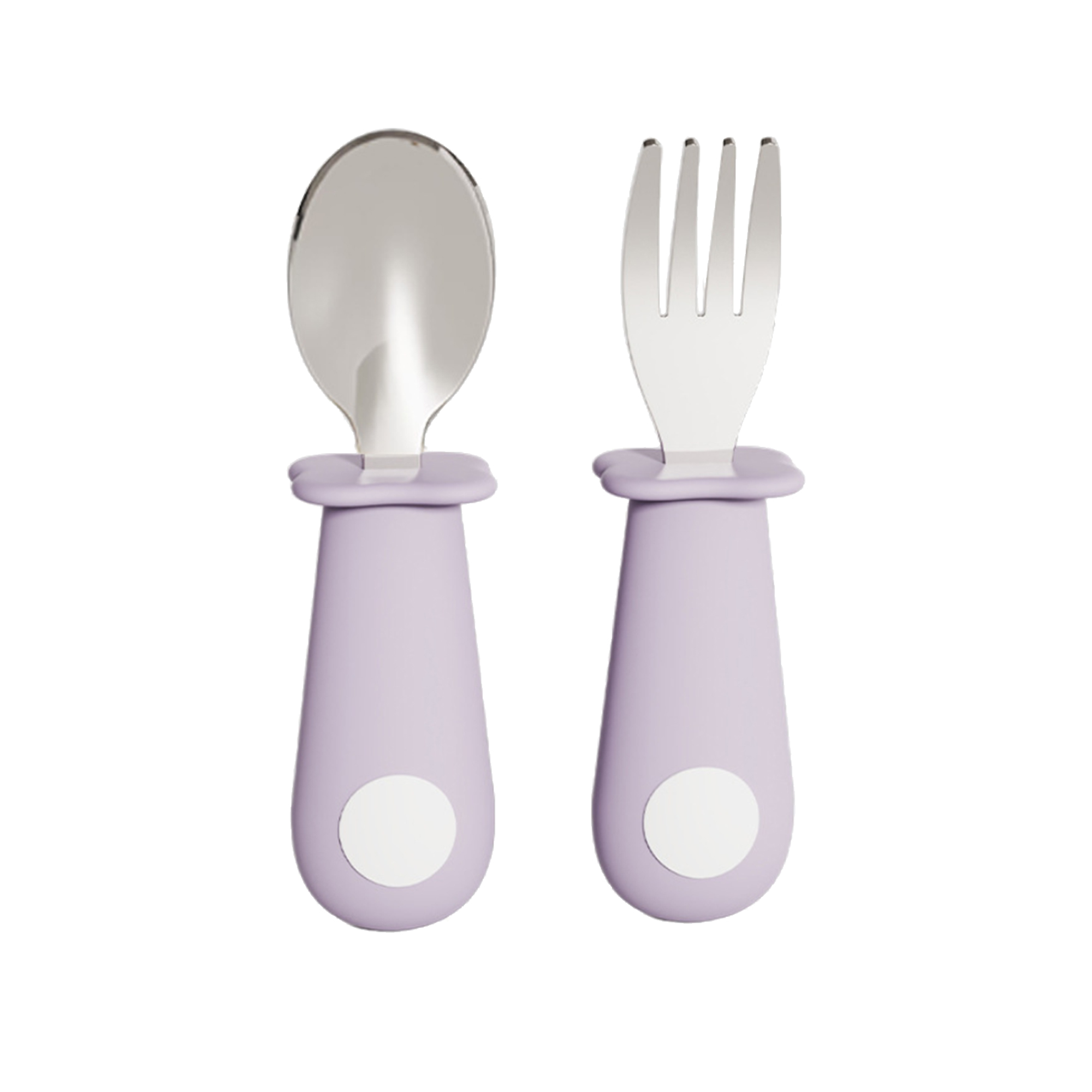 Baby Silicone Utensils Fork and Spoon Set 3
