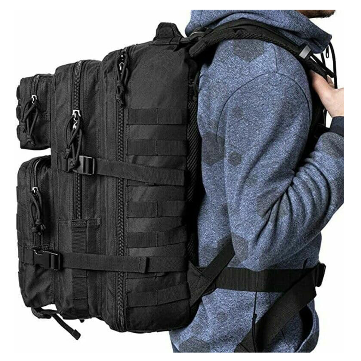 45L Military Tactical Backpack Large Army 3 Day Assault Pack Carryon 4